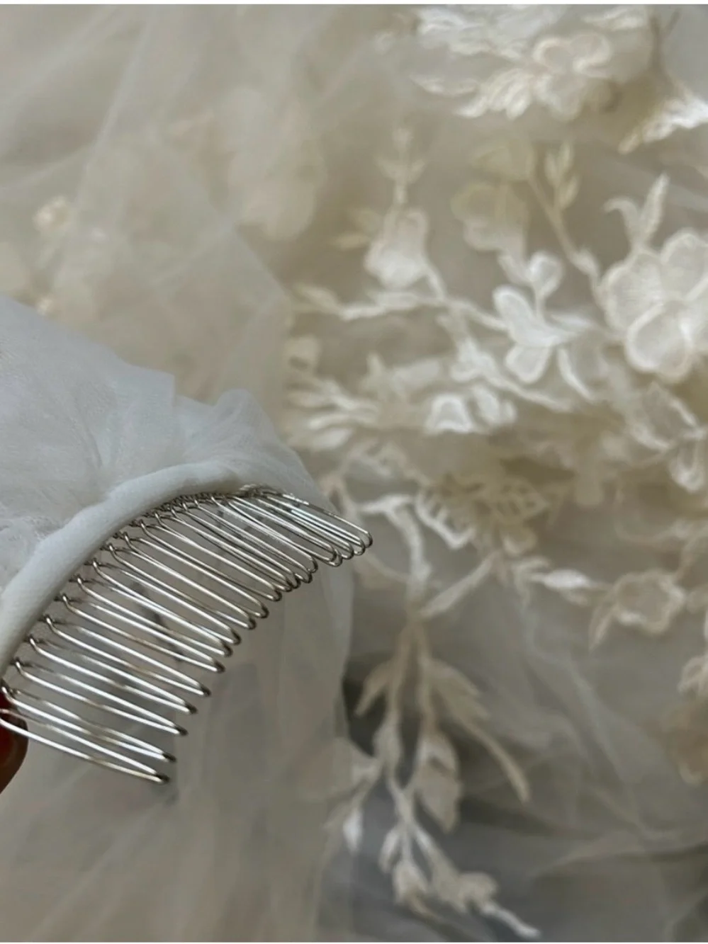Cathedral wedding veil